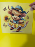 HIGHLAND COW DTF PRINT VARIANT 1