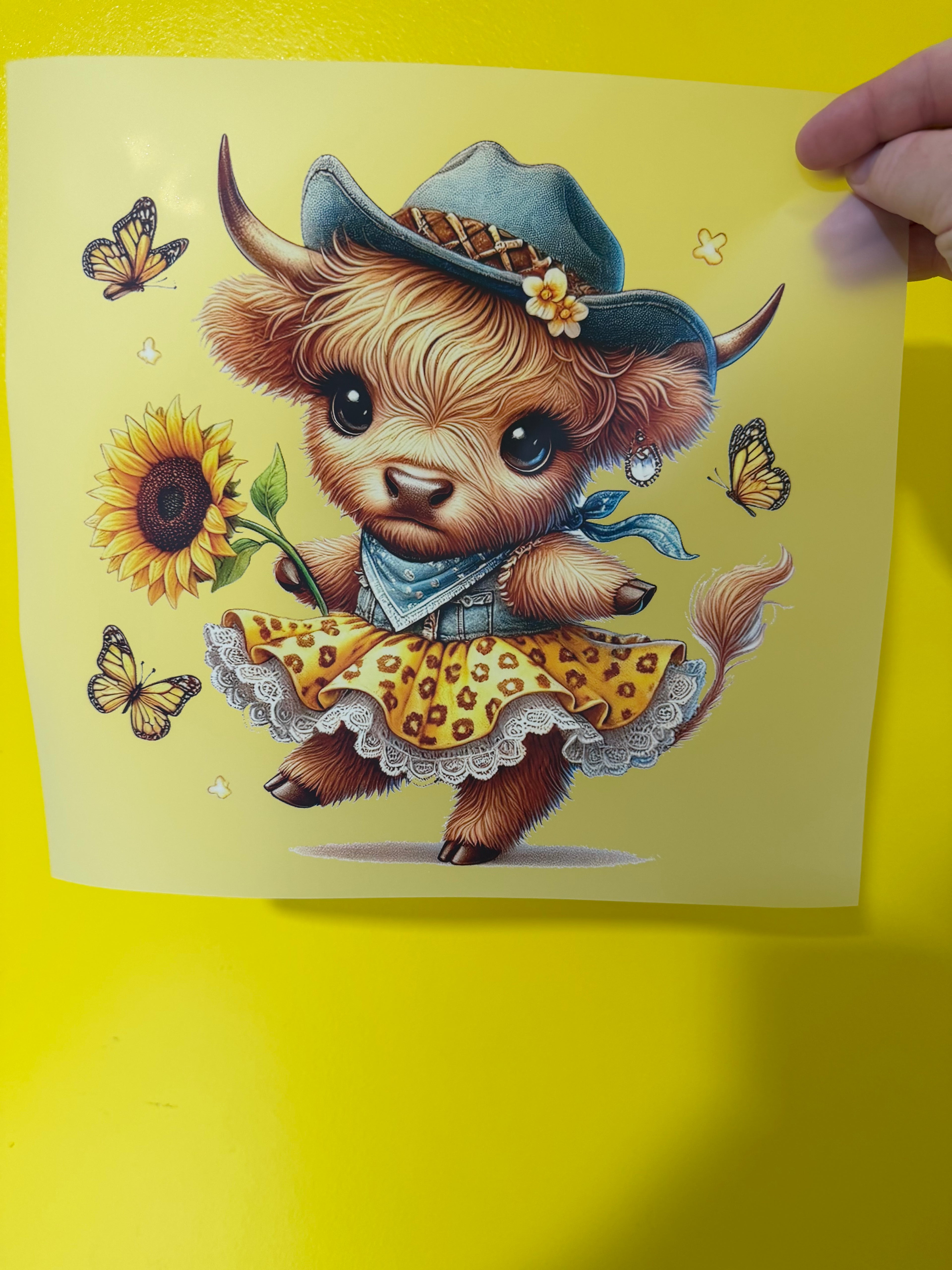 HIGHLAND COW DTF PRINT VARIANT 1