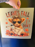 Fall Highland Cow DTF PRINT