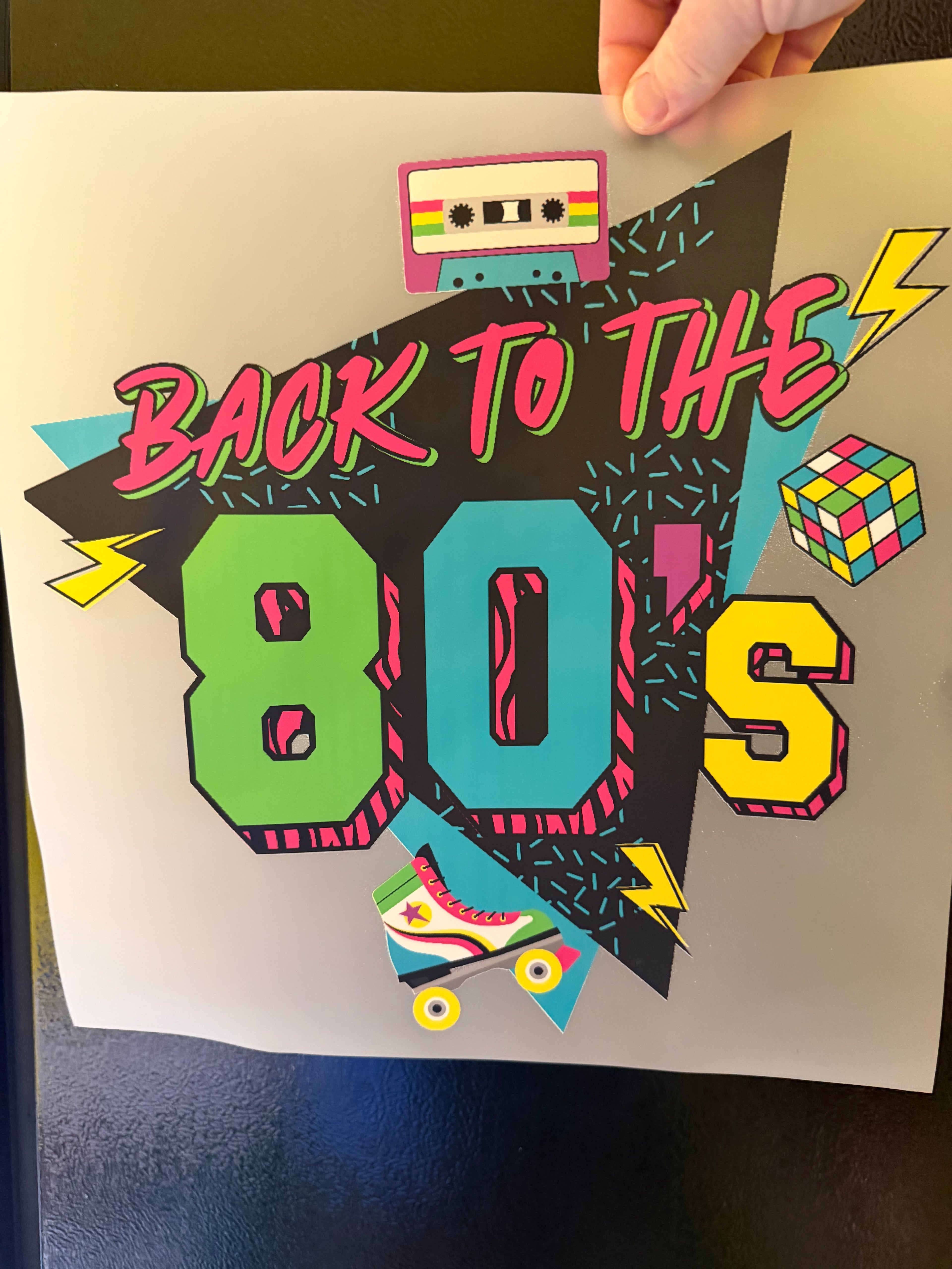 BACK TO THE 80S DTF PRINT