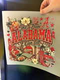 She's from Alabama DTF print