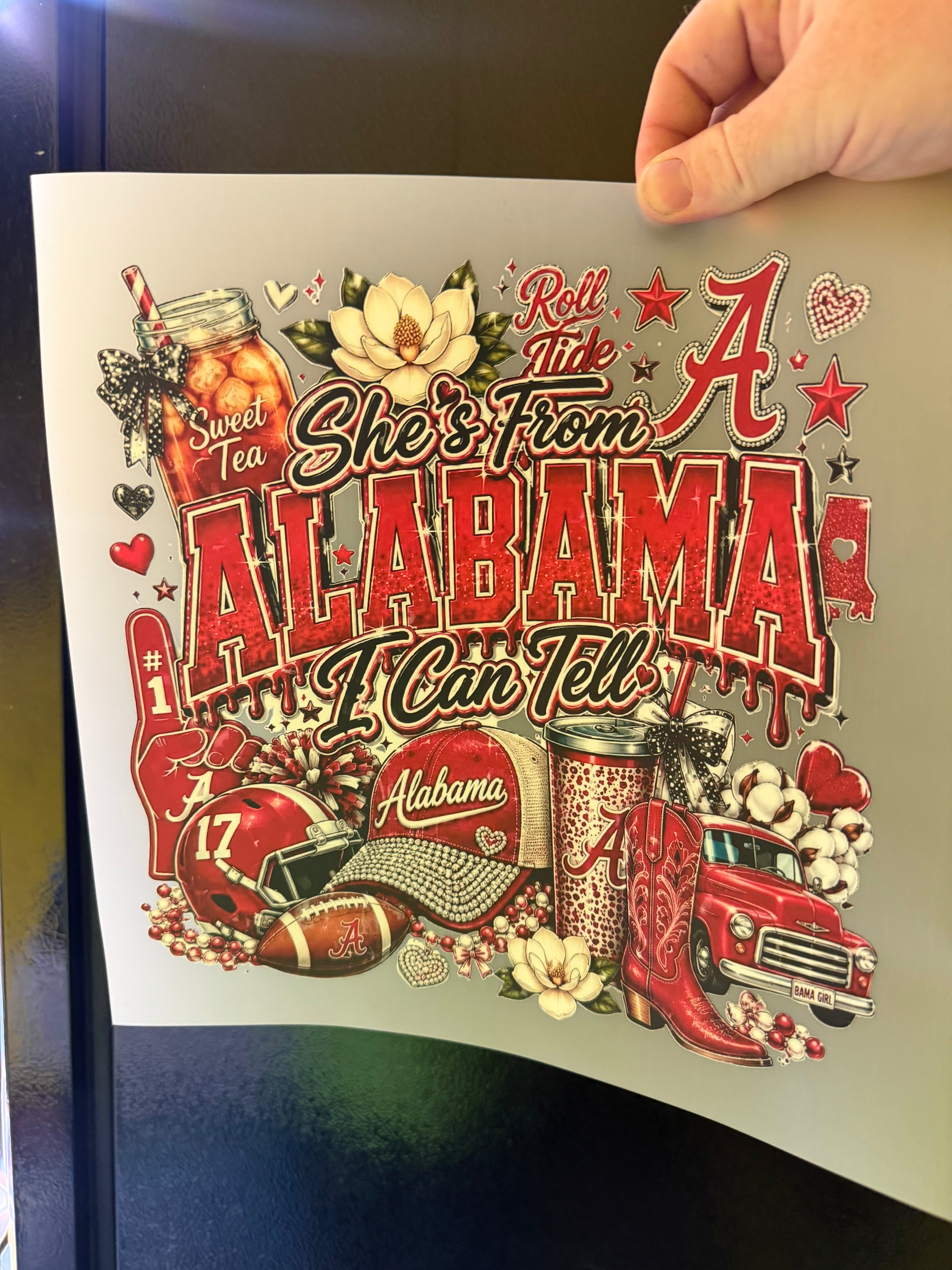 She's from Alabama DTF print