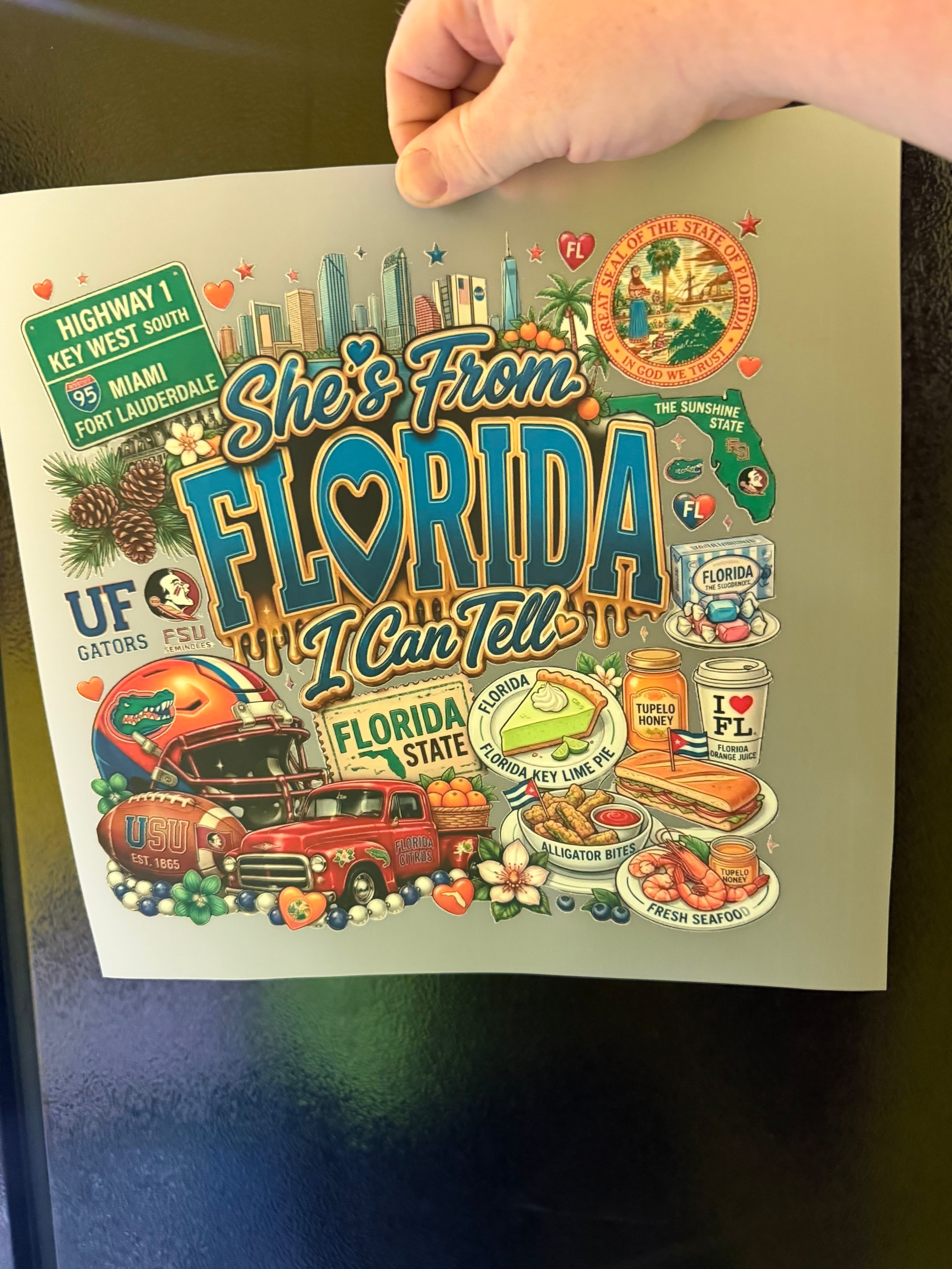 She's from Florida DTF print